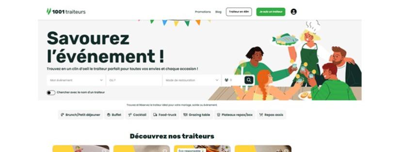 1001 Traiteurs fait peau neuve et devient la vitrine digitale incontournable des professionnels du goût