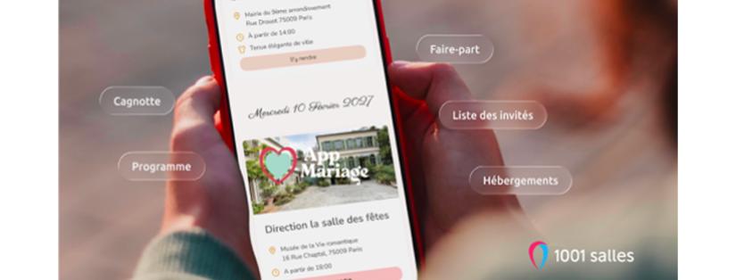 1001 Salles lance AppMariage et enrichit l’expérience des futurs mariés avec une webapp offerte