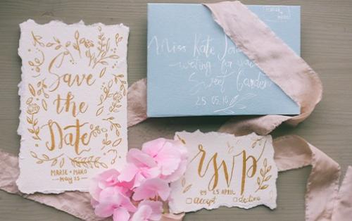 Les dernières tendances papeterie pour vos faire-part de mariage