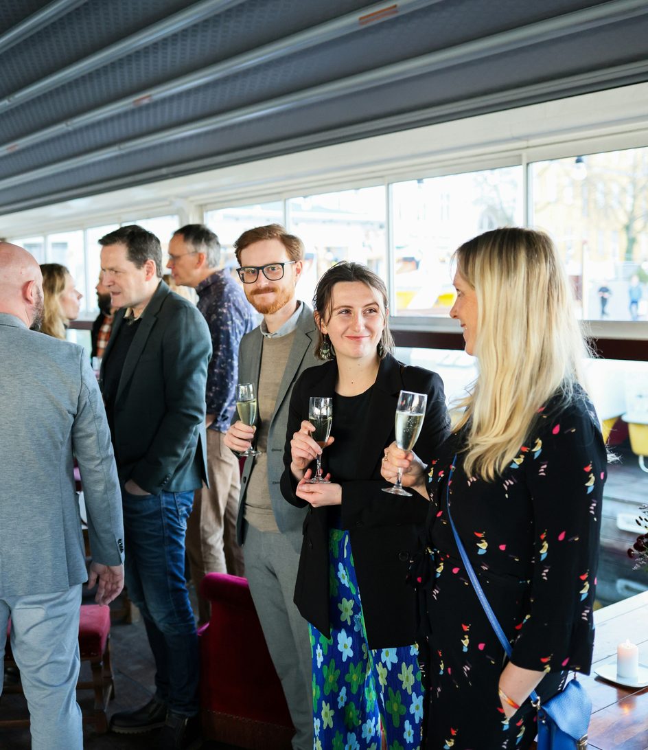 Organisateurs d'événements professionnels lors d'une réception d'entreprise