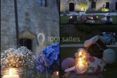 Miniature Location salle Treffléan (Morbihan) - Manoir de Randrecard #13 Paysages naturels avec lac entouré de forêts, sentiers boisés et ponton au bord de l'eau sous un ciel partiellement nuageux.