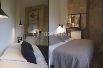 Miniature Location salle Treffléan (Morbihan) - Manoir de Randrecard #15 Paysages naturels avec lac entouré de forêts, sentiers boisés et ponton au bord de l'eau sous un ciel partiellement nuageux.