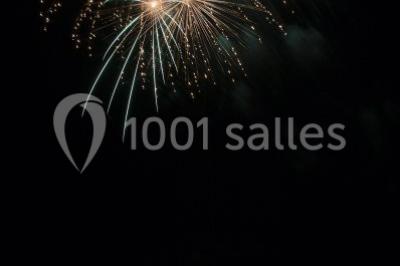 Miniature Location salle Ouzouer-sur-Trézée (Loiret) - Château de Pont-chevron #12 Voiture ancienne noire stationnée devant un bâtiment blanc entouré de jardins et d'arbres sous un ciel bleu.