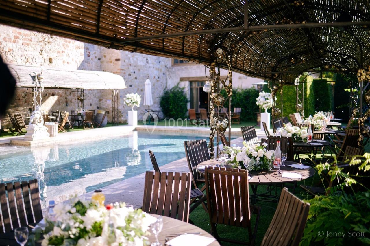 PIscine du château pour un brunch