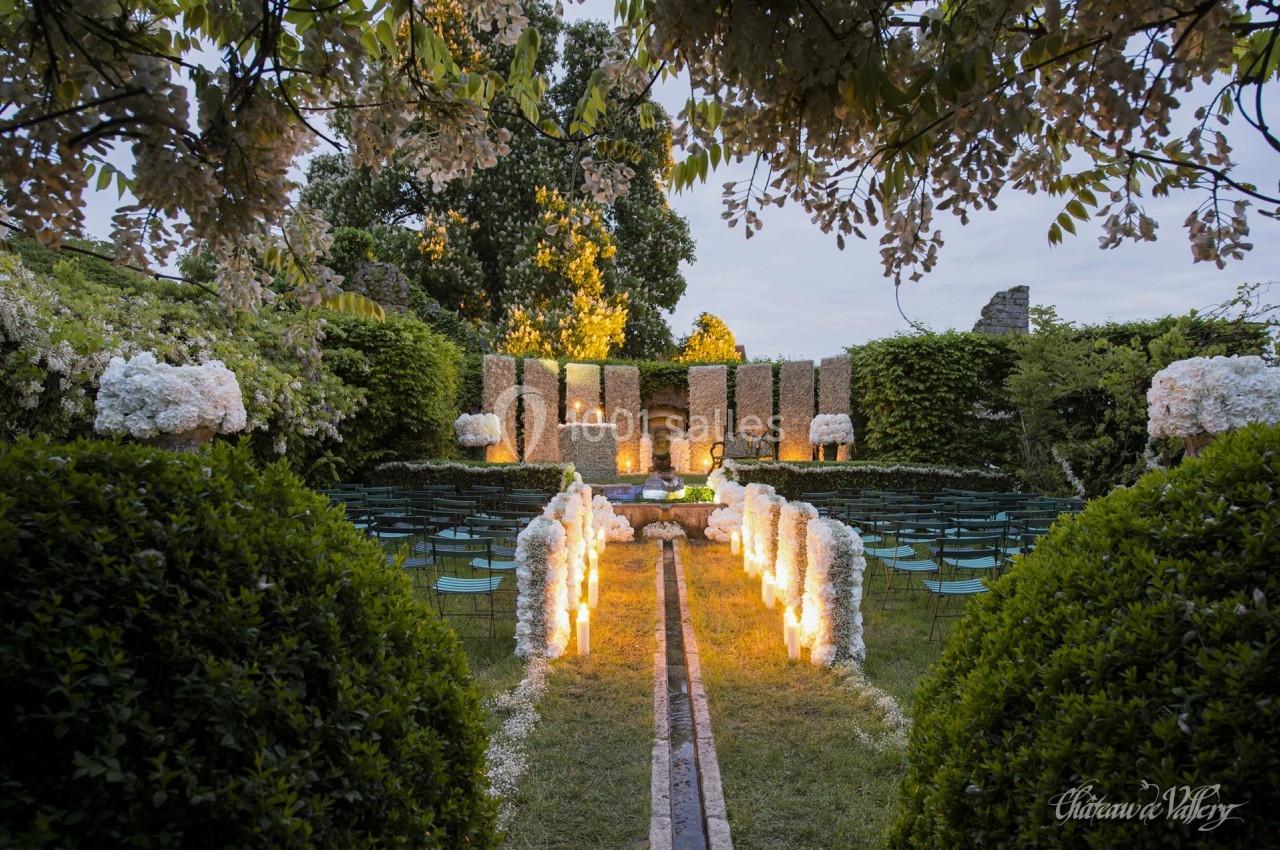 Roseraie pour cérémonie nuptiale