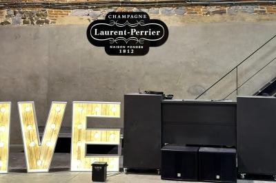 Miniature Location salle Namur (Province de Namur) - Le Domaine de L’Escaille #19 Structure gonflable noire avec cibles circulaires rouges et blanches, installée sur une pelouse en plein air.