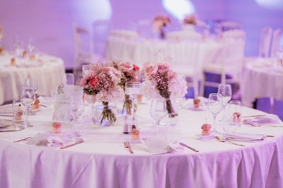 Miniature Location salle Coudoux (Bouches-du-Rhône) - Château Saint Hilaire #90 Un couple en tenue de mariage s'enlace dans un champ entouré d'oliviers sous une lumière douce.