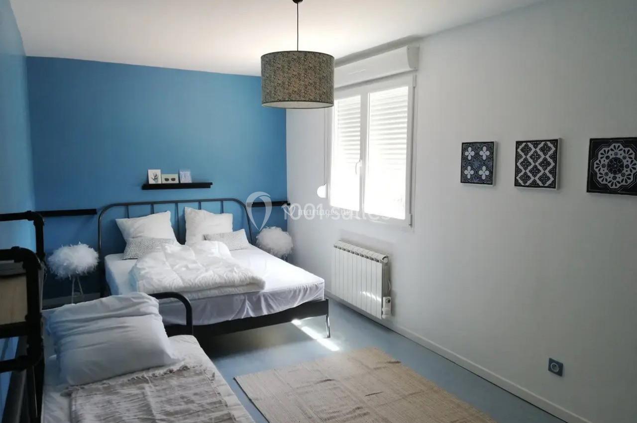 Chambre bleue Gîte