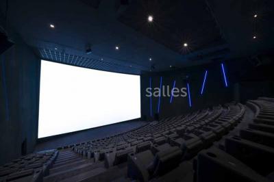 Miniature Location salle Lieusaint (Seine-et-Marne) - Pathé Carre Senart #6 Façade d'un bâtiment moderne avec des enseignes de cinéma IMAX et 4DX, entouré d'une pelouse et d'arbustes.