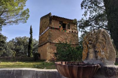 Miniature Le pigeonnier - Vu depuis le bassin XIXème Vue aérienne du Domaine - Évènement