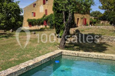 Miniature Mas et Bassin - Vus du Sud Vue aérienne du Domaine - Évènement