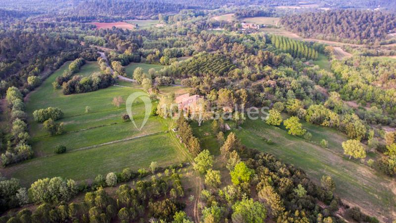 Vue aérienne du Domaine - Vue depuis le Sud