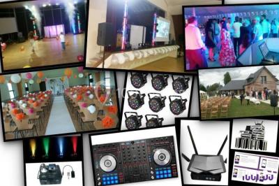 Miniature DJ Le Havre (Seine-Maritime) - Dj's Events MD Animation #5 Groupe de personnes dansant sous des lumières colorées dans une salle avec un plafond industriel.