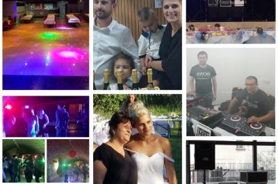 Deux mains entrelacées sur une table, avec des verres et une ambiance romantique en arrière-plan.