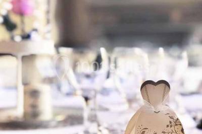 Miniature Location salle Lésigny (Seine-et-Marne) - Château de Lésigny #8 Feu d'artifice illuminant le ciel nocturne au-dessus d'un parc avec des spectateurs rassemblés sur une pelouse.