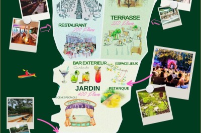 Miniature Notre île Menu d'un restaurant présentant des formules et plats à la carte avec descriptions détaillées des ingrédients.