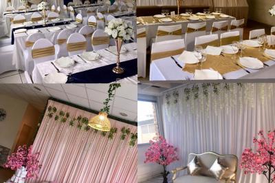 Miniature Location salle Villebon-sur-Yvette (Essonne) - La Prairie #15 Plateaux de fruits variés avec morceaux d'orange, pomme, kiwi, mangue, groseilles et ananas garni de myrtilles.