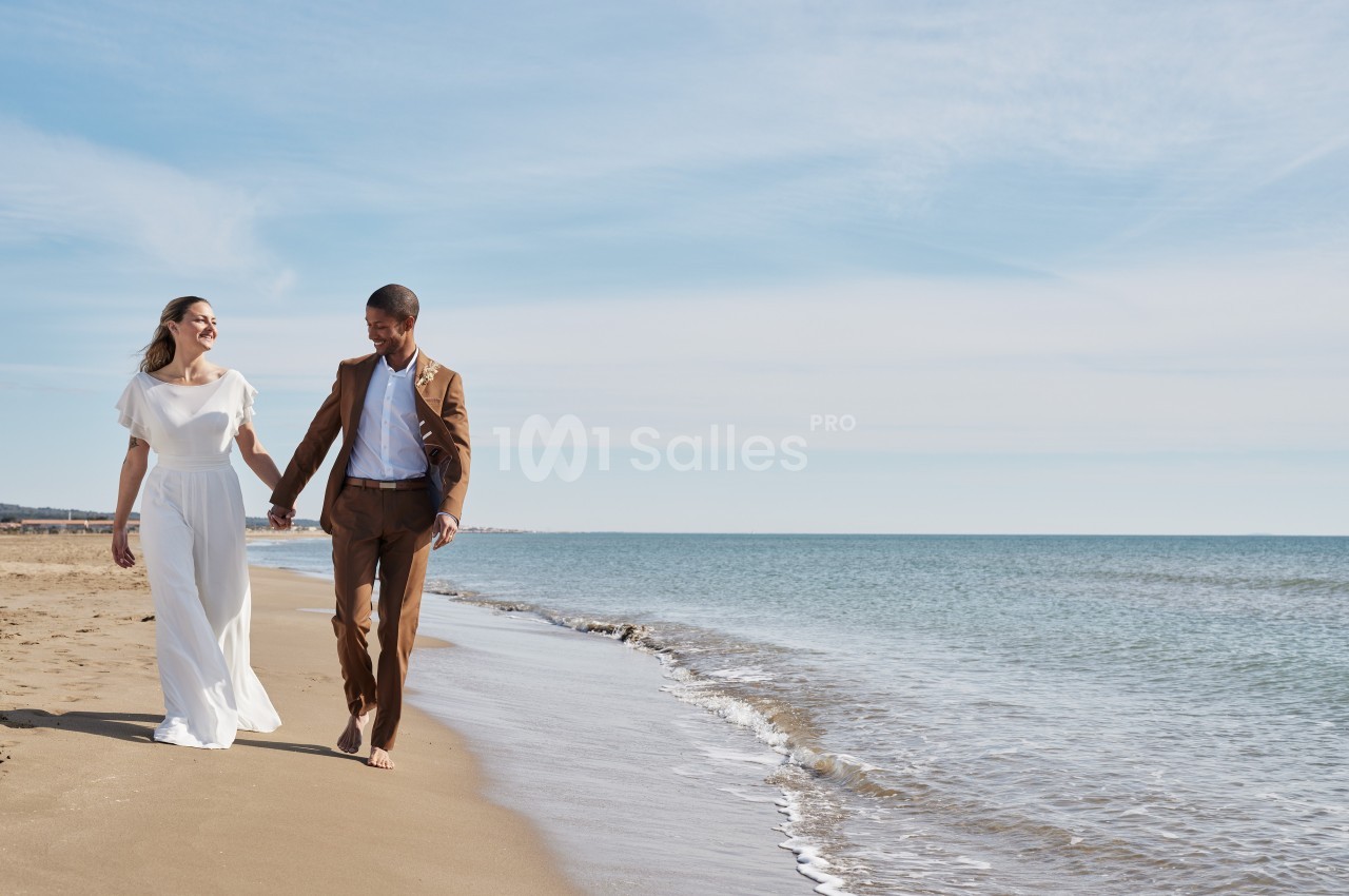Mariage sur la plage de l'Hospitalet Beach