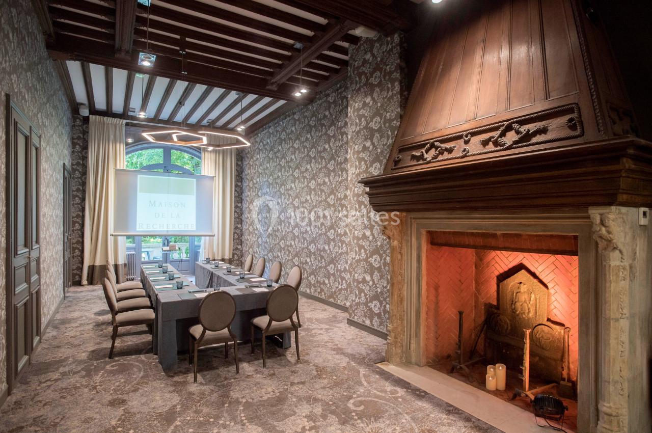 Salon bibliothèque