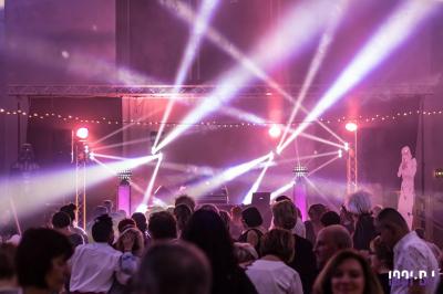 Miniature DJ Lyon (Rhône) - Prestige Event's #13 Foule dansant sous des jeux de lumière colorés lors d'une soirée festive en intérieur.