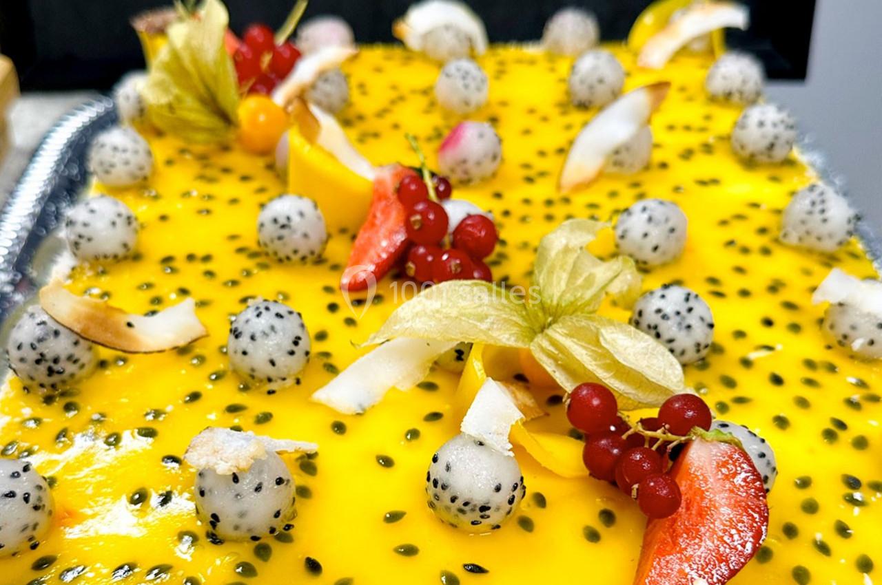 Entremet fruits exotiques