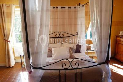 Miniature Location salle Liergues (Rhône) - Domaine du Passeloup #24 Allée bordée de pelouse et d'arbres taillés, sous un ciel dégagé dans un jardin verdoyant.