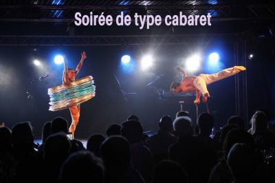 Miniature Animson #14 Deux tableaux scintillants représentant Charlie Chaplin et Marilyn Monroe sur une scène sombre.