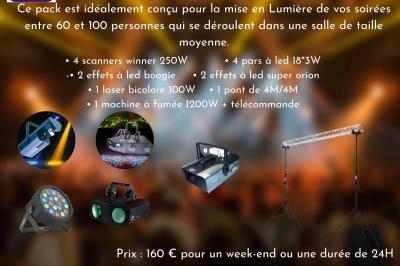 Miniature Show Spectacle #12 Façade d'un bâtiment en briques avec grandes fenêtres, porte ouverte et équipements audio installés à l'extérieur.