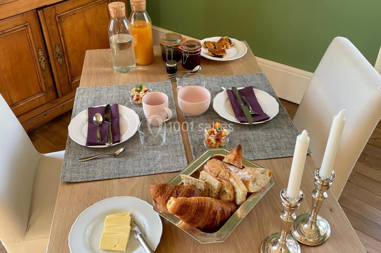 Petit dejeuner au Château