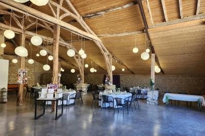 Miniature Location salle Molières (Tarn-et-Garonne) - Domaine de Massoulac #6 La paillotte du Boulodrome avec sa vue sur le coucher de soleil