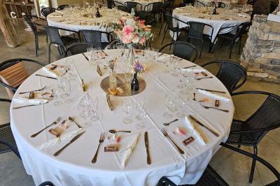 Miniature Location salle Molières (Tarn-et-Garonne) - Domaine de Massoulac #8 La paillotte du Boulodrome avec sa vue sur le coucher de soleil