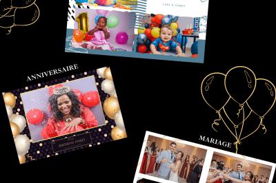 Miniature Le Marchand de Sourires #5 Borne photo sur trépied avec anneaux lumineux, installée dans une salle en briques avec tonneaux en arrière-plan.