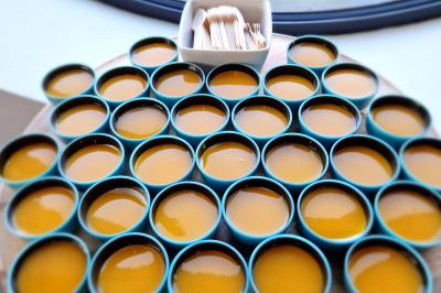 Plat dressé avec une base de viande effilochée, purée de pommes de terre, feuilles de salade et sauce en décoration.