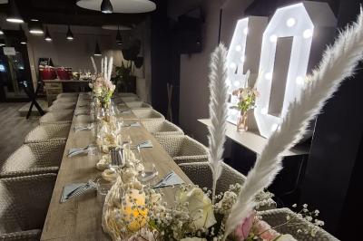 Logo circulaire avec les initiales ’MSD’ au centre, entourées par le texte ’My Sweet Dreams Events’ en orange.