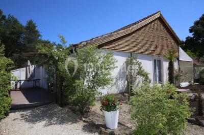 Miniature Location salle Arbonne-la-Forêt (Seine-et-Marne) - Le Domaine du Rocher #8 Allée gravillonnée bordée de verdure et de plantes, menant à une entrée avec des arches blanches sous un ciel dégagé.