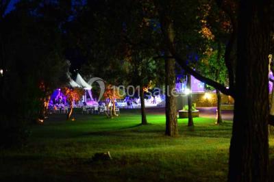 Des femmes en tenue élégante trinquent avec des verres à pied, vues en contre-plongée depuis le centre du cercle.